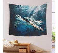 kaiyun Tortuga buceando Tapiz De Pared Pintura al Óleón Wall Tapestry, Ela Decoración Para Sala Eestrella Dormitorio La Pared Del 130cmx150cm