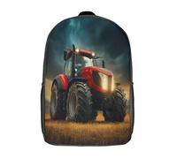 kaiyun Tractor en el campo Mochila Escena de granja rural Para Niños De Libro De Jardín De Infantes Ajustables De Libro De Niñas De Escuela Primaria 17inch
