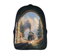 kaiyun Tren de vapor Túnel Mochilas Escolares Adolescentes Para Escuela Intermedia Niño Y Niñas Bolsas Escolares 16 inch