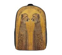 kaiyun Two Guepardos Arte nativo americano Mochilas Escolares Adolescentes Para Escuela Intermedia Niño Y Niñas Bolsas Escolares 17inch