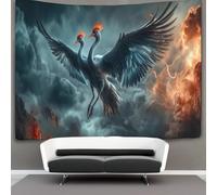 kaiyun Two-headed Strange Bird Tapiz Abstracto Decoración Del Hogar Impresión HD Para Sala De Estar,dormitorio 100cmx150cm