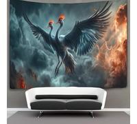 kaiyun Two-headed Strange Bird Tapiz Para Colgar En La Pared, Abstracto Tapices Decoración Para Sala De Estar Dormitorio 130cmx150cm