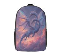 kaiyun Two Silver Colorful Dragóns in The Sky Mochila Para Niños De Libro De Jardín De Infantes Ajustables De Libro De Niñas De Escuela Primaria 17inch