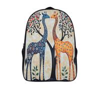 kaiyun Two Stylized Giraffes Mochila Escolar Para Infantil Indian Folk Art Niño Niña,Alta Capacidad Mochilas Viaje De Bolsas Para 16 inch