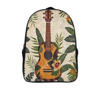 kaiyun Ukelele Mochila Niño Motivo hawaiano Mochila Infantil Resistente Al Agua Mochila Escolar Adolescentes Bolsa De Escuela Niñas Bolsas Alta Capacidad Mochilas 16inch