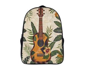 kaiyun Ukelele Mochila Niño Motivo hawaiano Mochila Infantil Resistente Al Agua Mochila Escolar Adolescentes Bolsa De Escuela Niñas Bolsas Alta Capacidad Mochilas 16inch