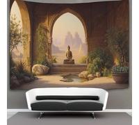 kaiyun Un antiguo pabellón de piedra en un oasis del desierto Tapiz, Colgar En La Pared,tapices Estéticos,decoración De Habitación Para Dormitorio,sala De Estar,universidad,180cmx230cm
