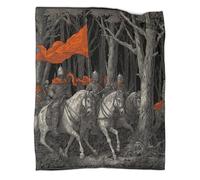 kaiyun Un Grupo de Caballeros en un Bosque Oscuro y Misterioso Blanket Sofa Throw 3D Impreso Es Suave Y Cómodo Al Tacto,Adecuado para Que Toda La Familia Se Mantenga Abrigada 50x60inch(127x152cm)