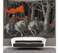 kaiyun Un grupo de caballeros en un bosque oscuro y misterioso Tapiz Para Colgar En La Pared, Tapices Arte De Pared Estético Decoración Del Hogar Para Sala De Estar Dormitorio 100cmx150cm