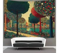 kaiyun Un paisaje forestal colorido compuesto por diminutos lunares, Tapiz Para Colgar En La Pared,estético Decoración Del Hogar Para Sala De Estardormitorio 130cmx150cm