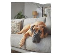 kaiyun Un Perro Grande Tumbado en el sofá Blanket Sofa Throw 3D Impreso Es Suave Y Cómodo Al Tacto,Adecuado para Que Toda La Familia Se Mantenga Abrigada 40x50inch(100x130cm)
