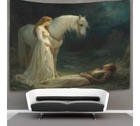 kaiyun Una joven y un hombre herido, estilo romántico Tapiz Colgar En La Pared, Wall Tapestry, Para Decoración De Dormitorio, Celebración De Fiesta De Cumpleaños O Fondo De Jardín 150cmx200cm