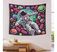 kaiyun Universo Decoraciones Tapiz Para Colgar En La Pared Astronauta Impresión 3D Manta De Pared Póster Ideal Como Decoración De Habitación, Salón Y Dormitorio 150cmx200cm