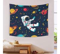 kaiyun Universo Planeta Rocket Tapiz Espacio Para Colgar En La Pared Del Dormitorio Decoración Del Hogar Impresión HD Para Sala De Estar,dormitorio Y Dormitorio 70cmx100cm