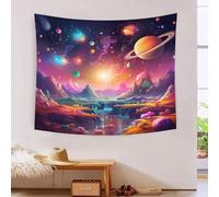 kaiyun Universo Planeta Tapiz Para,Espacio Tapices Artísticos Decoración Para Colgar En La Pared Para Sala De Estar Dormitorio Y Dormitorio 180cmx230cm