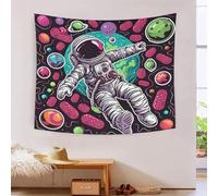 kaiyun Universo Tapiz Para Colgar En La Pared, Astronauta Tapices Decoración Para Sala De Estar Dormitorio 70cmx100cm
