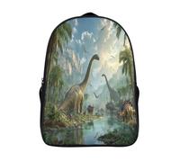 kaiyun Valley Dinosaurios Bolsa De Escuela De Niño Y Niña,Mochila De Escuela Primaria Con Estampado De Plantas de la selva Dibujos Niños Adolescentes 16 inch