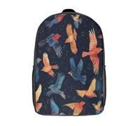 kaiyun Various Pájaros-deep Cielo azul Bolsas Niños Con Diseño Transpirable Y Cremallera Mochila Escolar Estudiantes Adolescentes Chicos Chicas 17inch