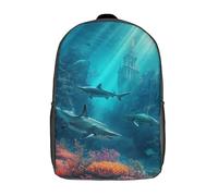 kaiyun Vida MarinaBolsas Niños Con Diseño Transpirable Y Cremallera UnderMar Wonders Mochila Escolar EstudiHormigaes Adolescentes Chicos Chicas 17inch