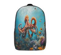 kaiyun Vida MarinaMochila Escolar Para Niños Gran Capacidad UnderMar Wonders En 3D Para EstudiHormigaes De Primaria Y Secundaria De 17inch