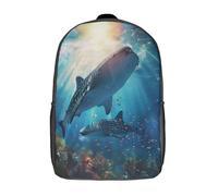 kaiyun Vida MarinaMochila |UnderMar Wonders | Bolsa Escolar Unisex Para Niños Pequeños 17inch