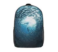kaiyun Vida MarinaMochilas Escolar UnderMar Wonders Impresos En 3D EstudiHormigaes De Primaria Y Secundaria Bolsas 17inch