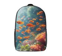 kaiyun Vida MarinaMochilas Para Chicos Y Chicas UnderMar Wonders Adolescentes Bolsa De Escuela 17inch Gran Capacidad Con Hebilla De Ajust