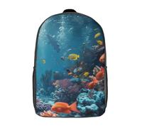 kaiyun Vida MarinaNiña,Chicos UnderMar Wonders Mochila Escolar Para Viaje Bolsa De Escuela 17inch
