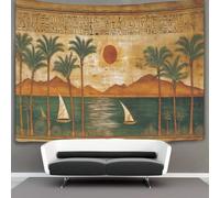 kaiyun Vista panorámica del río Nilo al atardecer Tapiz Para Colgar En La Pared, Tapices Decoración Para Sala De Estar Dormitorio 180cmx230cm