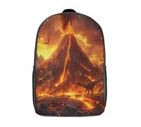 kaiyun Volcán Lava Niña,Chicos Dinosaurioios Mochila Escolar Para Viaje Bolsa De Escuela 17inch