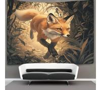 kaiyun Zorro Tapiz,Running in The Selva Colgar En La PaRojo,tapices Estéticos,decoración De Habitación Para Dormitorio,sala De Estar,universidad,100cmx150cm