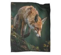 kaiyun Zorro Trying to Catch A Prey Blanket Sofa Throw 3D Impreso Es Suave Y Cómodo Al Tacto,Adecuado para Que Toda La Familia Se Mantenga Abrigada 50x60inch(127x152cm)