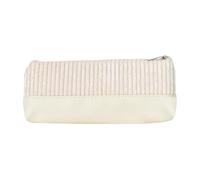 Kaiyzo Estuche Niña Pequeño de Pana, Portatodo Retro Pana Color Liso, Diseño Compacto y Multiusos para Escuela y Oficina, 21x10x4 cm