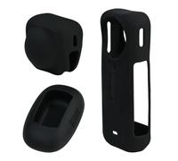 Kaiyzo Funda de Silicona Completa Compatible con Insta360 X5, con Protector de Lente y Base Antideslizante, Cubierta Protectora con Aberturas Precisas para Fácil Carga (Negro)