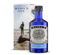 KAIZA 5 BLUE GIN - 0,5 l - 43% | Ginebra de Sudáfrica/Ciudad del Cabo | Floral, afrutada, fresca | Saúco, arándano y pitahaya | SURFER