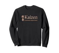 Kaizen Filosofía Japonesa Flor de Cerezo Sakura Estética Sudadera