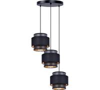 Kaja Amos lámpara colgante 3x40 W negro-oro K-5282