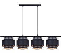 Kaja Amos lámpara colgante 4x40 W negro-oro K-5283