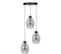 Kaja Balbo lámpara colgante 3x15 W negro-humado K-5722