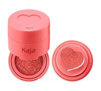Kaja Blush Cheeky Stamp, 7 tonos, sombra para construir y mezclar con aplicador en forma de corazón, acabado coral, 03 Bossy, 0.17 onzas