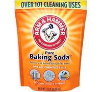 Kajal Arm & Hammer Baking Soda 5 LB Natron Polvo, 1 unidad, 100% bicarbonato de sodio, versátil para el hogar, hornear, limpieza y neutralización de olores con pegatinas Kajal