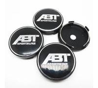 KAJAME 4 Piezas Plástico ABS Coche Tapas Centrales Compatible con para 56mm 60mm ABT Tapacubos Buje Centro Cubre Embellecedor Accesorios,G-60mm