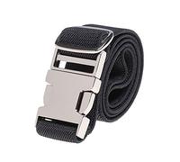 Kajeer Cinturón para pantalones con hebilla elástica para niños - Cinturón elástico con hebilla de aleación de zinc Cinturón ajustable para niños y niñas (Negro)