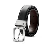 Kajeer Cinturón Reversible para Niños Negro y Marrón - Infantil para el Uniforme Escolar Jeans, 30mm de Ancho de Cuero PU