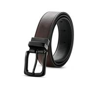 Kajeer Cinturón Reversible para Niños - Negro y Marrón para Uniforme Escolar y Jeans, 30mm de Ancho, Cuero de PU