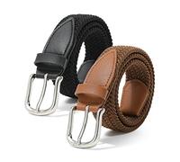 Kajeer Niños Cinturón Trenzado Elástico para Niños Niñas - Cinturón Trenzado Unisex de 2 Piezas Cinturón de Tejido Elástico para Pantalones Vaqueros