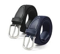 Kajeer Niños Cinturón Trenzado Elástico para Niños Niñas - Cinturón Trenzado Unisex de 2 Piezas Cinturón de Tejido Elástico para Pantalones Vaqueros