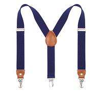 Kajeer Tirantes para niños, niñas y niños - Tirantes elásticos ajustables con espalda en Y y clips fuertes (azul marino, 60cm (7 meses-3 años))