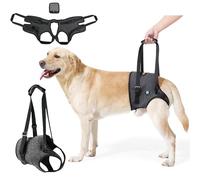 KAJILE Arnés de Elevación para Perros,Eslinga de Soporte Y Recuperación,Correa de Apoyo Suave para Perros Lesionados Discapacitados,Pequeños,Medianos y Grandes,Gris Oscuro,XL