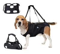 KAJILE Arnés de Elevación/Transporte para Perros,Arnés de Apoyo y Rehabilitación para Ancianos,Discapacitados,Iesiones Articulares,Artritis,Negro,M
